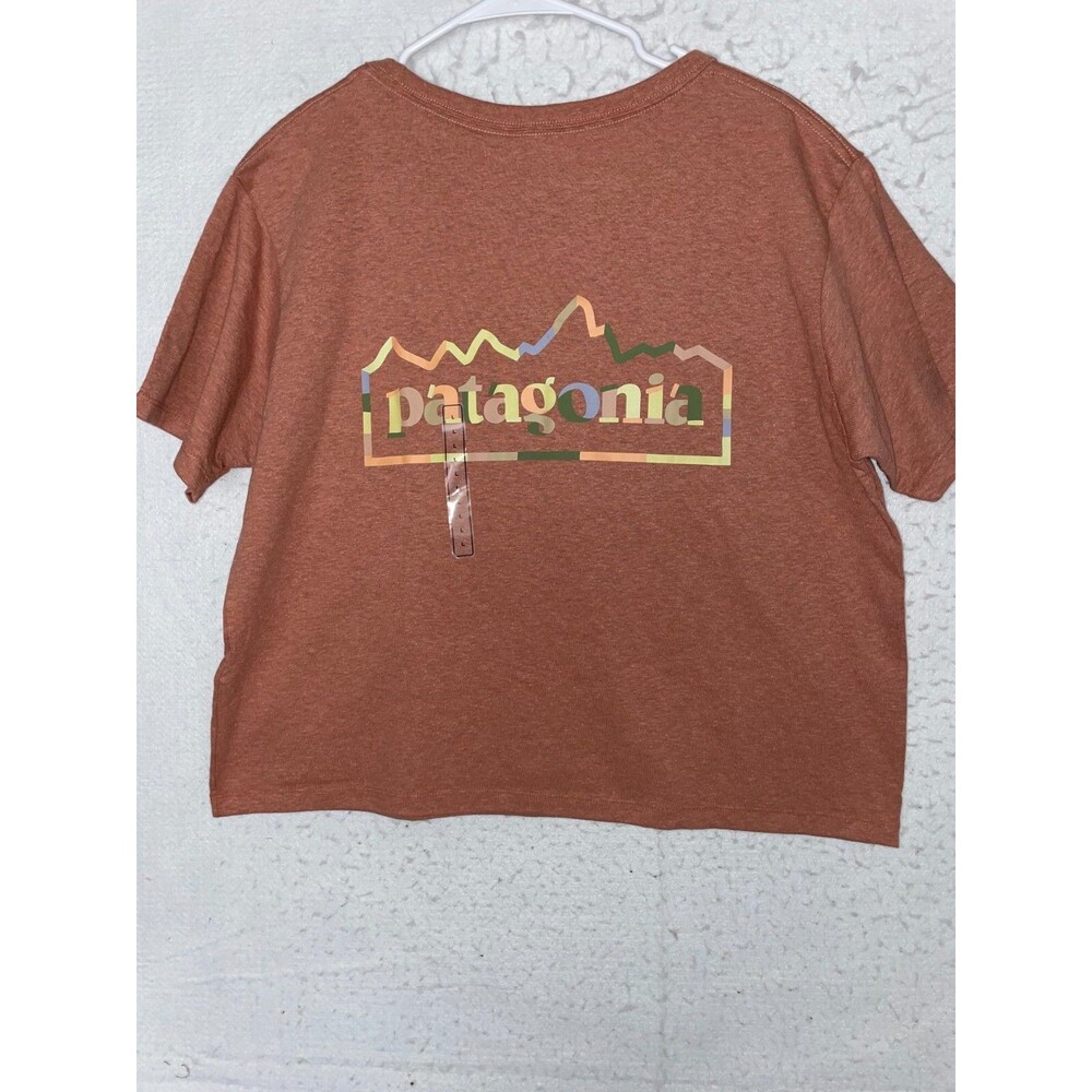 Patagonia Unity Fitz Easy-Cut Responsibili-Tee Sienna Clay Womens L Short Sleeve